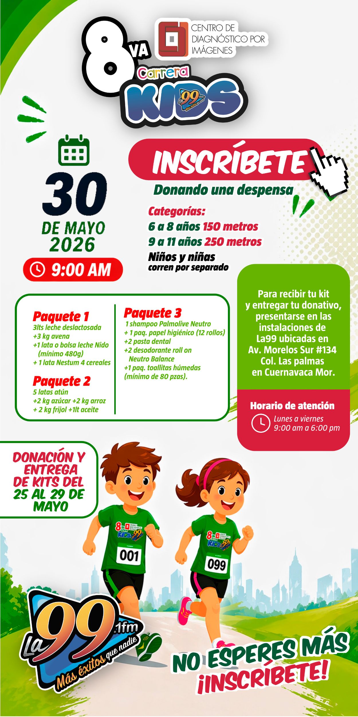Información Bases Carrera Kids 99